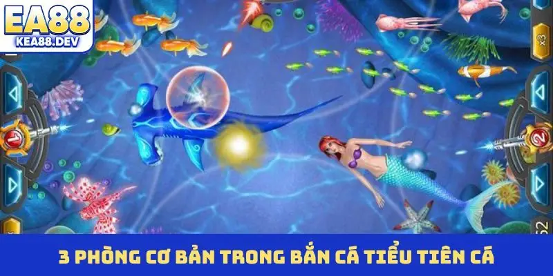 3 phòng cơ bản trong bắn cá Tiểu Tiên Cá