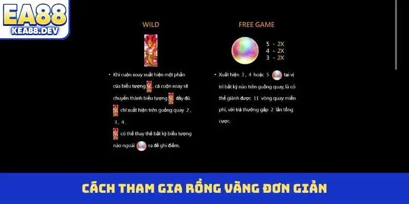 Cách tham gia Rồng Vàng đơn giản